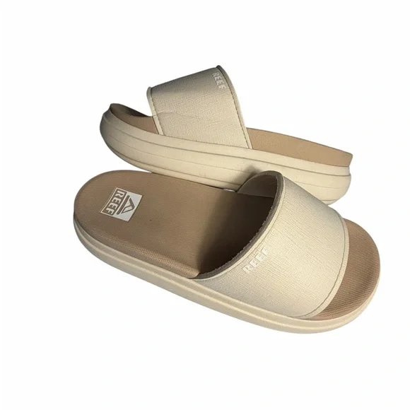 Reef Women's Cream Slide Sandals - Picture 3 of 10
